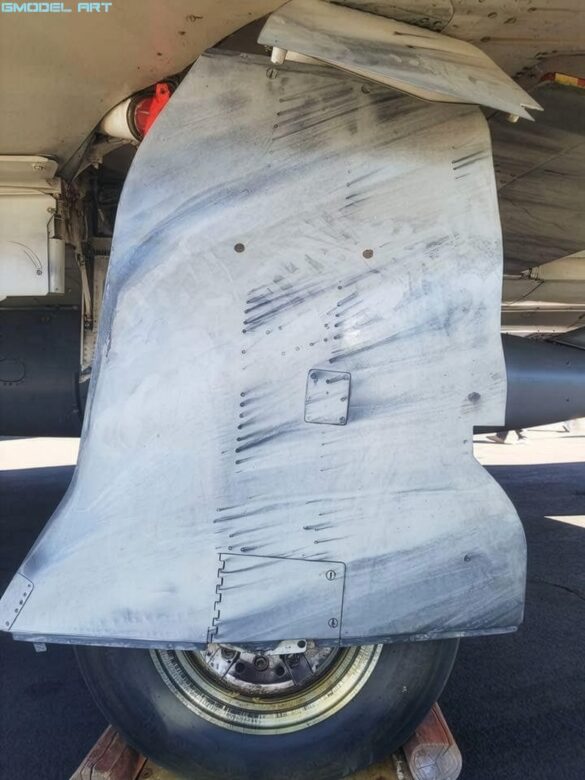 Landing gear wheels of the Hellenic Air Force F-4E Phantom II AUP