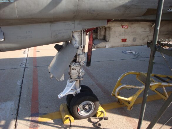 Landing gear wheels of the Hellenic Air Force F-4E Phantom II AUP
