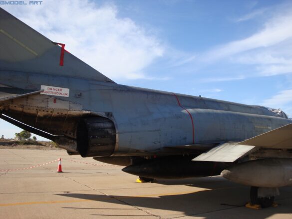 Engine exhaust nozzle of the Hellenic Air Force F-4E Phantom II AUP