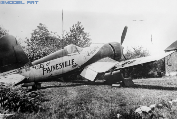 Lucky Gallon FG-1A Corsair showing its racing modifications