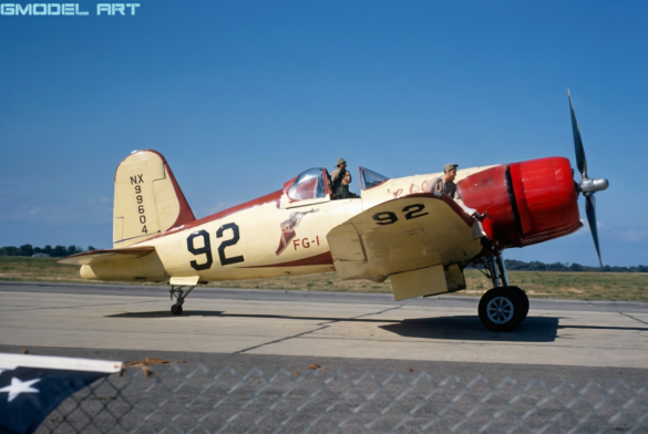 Lucky Gallon FG-1A Corsair showing its racing modifications