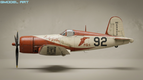 Goodyear FG-1A Corsair Lucky Gallon restoration by Chuck Wahl