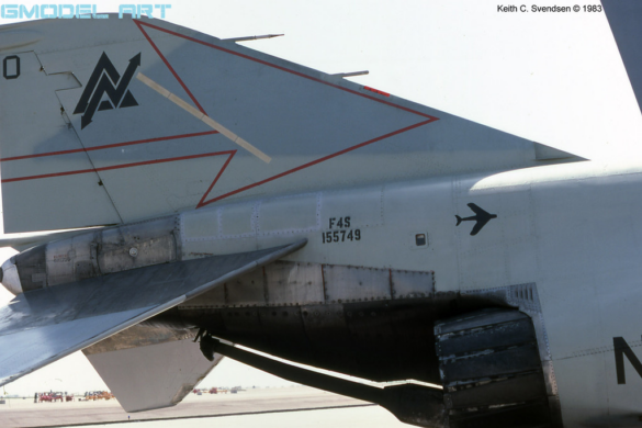 U.S. Navy F-4S Phantom II in experimental four-color Heater-Ferris camouflage